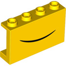 LEGO Panel 1 x 4 x 2 med Smile (14718 / 68378)