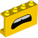 LEGO Paneeli 1 x 4 x 2 jossa Worried open Suu (14718 / 68377)