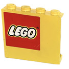 LEGO Panel 1 x 4 x 3 with Lego Logo Left Sticker without Side Supports, Solid Studs (4215)