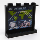 LEGO Panel 1 x 4 x 3 with Planisphere with Trajectory and Cosmonaut Sticker with Side Supports, Hollow Studs (35323)