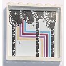 LEGO Panel 1 x 6 x 5 with colored lines and disco balls Sticker (59349)