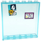LEGO Panel 1 x 6 x 5 with Girl holding trophy Sticker (59349)