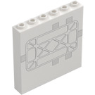 LEGO Panel 1 x 6 x 5 with Map / Hexagonal Layout (59349 / 106816)