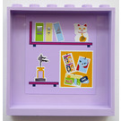 LEGO Panel 1 x 6 x 5 with with Shelves and Bulletin Board Sticker (59349)