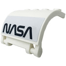 LEGO Panel 3 x 4 x 3 Curved with Hinge with Black 'NASA' Right Side Sticker (18910)