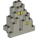 LEGO Paneel 3 x 8 x 7 Steen Driehoekig met 2 Vis Sticker (6083)