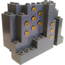 LEGO Panel 4 x 10 x 6 Felsen Rectangular mit Gate Launchers Aufkleber (6082)