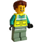 LEGO Paramedic with Reddish Brown Hair Minifigure