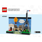 LEGO Paris Postcard 40568 Instructies