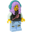 LEGO Parker L. Jackson with Black Top and Headphones (Smile / Disgusted) Minifigure