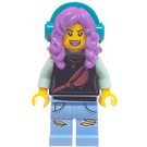 LEGO Parker L. Jackson with Black Top and Headphones (Smile / Scared) Minifigure