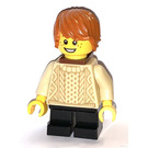 LEGO Passenger - Boy met Tan Knit Sweater minifiguur