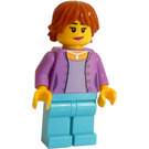 LEGO Passagerare - Lavendel Skjorta med Halsband Pendant, Kvinna Minifigur