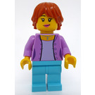 LEGO Passenger - Lavender Shirt with Necklace Pendant, Female Minifigure