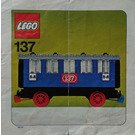 LEGO Passenger Sleeping Car Set 137-2 Instructions