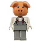 LEGO Patricia Piglet with Gray Overalls Fabuland Figure