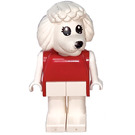 LEGO Paulette Poodle Fabuland Figure with Black Eyes