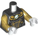 LEGO Parelmoer Donkergrijs Astronaut - Pearl Gold Ruimte Suit Minifig Torso (973 / 76382)