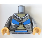 LEGO Parelmoer Donkergrijs Bass Bot Torso (973)