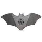 LEGO Pearl Dark Gray Batarang with Stud on Front