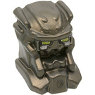 LEGO Pearl Dark Gray Bionicle Inika Toa Hewkii Head (56658)
