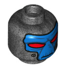LEGO Pearl Dark Gray Cad Bane Minifigure Head (Recessed Solid Stud) (3626 / 100475)