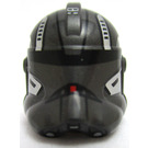 LEGO Gris oscuro perla Clone Trooper Casco (Phase 2) con Plateado Echo Trooper Marcas (11217 / 68795)