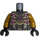LEGO Perle dunkelgrau Crystal King Torso (973)
