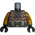 LEGO Perle dunkelgrau Crystal King Torso (973 / 76382)