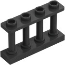 LEGO Pearl Dark Gray Fence Spindled 1 x 4 x 2 with 4 Top Studs (15332)