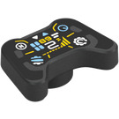 LEGO Parelmoer donkergrijs Game Controller met Auto Controls (53118 / 106739)