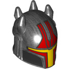 LEGO Perle dunkelgrau Helm mit Horns und rot (Gar Saxon) (79515)