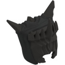 LEGO Parelmoer donkergrijs Helm met Stekels en Zwart Kap (108622)