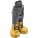 LEGO Parelmoer donkergrijs Heup met Pants met Gold Boots (35642)