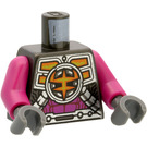 LEGO Pearl Dark Gray Ironclad Henchman Minifig Torso (973 / 76382)