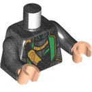 LEGO Perle dunkelgrau Loki Minifig Torso (973 / 76382)