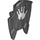 LEGO Pearl Dark Gray Minifigure Shield with Handprint (10049 / 10559)