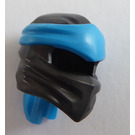 LEGO Pearl Dark Gray Ninjago Mask with Dark Azure Headband (40925)