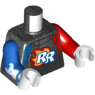 LEGO Parelmoer Donkergrijs Raket Racer Minifig Torso (973 / 76382)