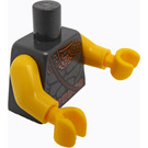 LEGO Pearl Dark Gray Roman Commander Torso (973 / 88585)