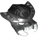 LEGO Pearl Dark Gray Scorpion Head Cover with Scutter Markings (15215 / 15476)