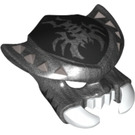 LEGO Pärl Mörkgrå Scorpion Mask med Scutter Markeringar (15215 / 15476)