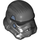 LEGO Parelmoer donkergrijs Stormtrooper Helm met Dark Stone Grijs en Sand Blauw Patroon (19974 / 30408)