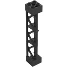 LEGO Parelmoer donkergrijs Support 2 x 2 x 10 Draagbalk Driehoekig Verticaal (Type 4 - 3 staanders, 3 secties) (4687 / 95347)