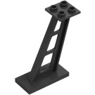 LEGO Pearl Dark Gray Support 2 x 4 x 5 Stanchion Inclined with Thick Supports (4476)