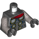 LEGO Pearl Dark Gray Thor Minifig Torso (973 / 76382)