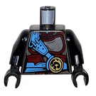 LEGO Gris foncé nacré Torse Ninjago Armor avec Courroie et Strap (973)