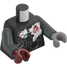 LEGO Perle mørkegrå Ultron MK1 med Dark Blå Hoved Minifig Torso (973 / 76382)