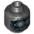 LEGO Pearl Dark Gray Unkar's Thug Minifigure Head (Recessed Solid Stud) (3626 / 23776)