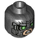 LEGO Pearl Dark Gray Vulture Minifigure Head (Recessed Solid Stud) (3626 / 80451)